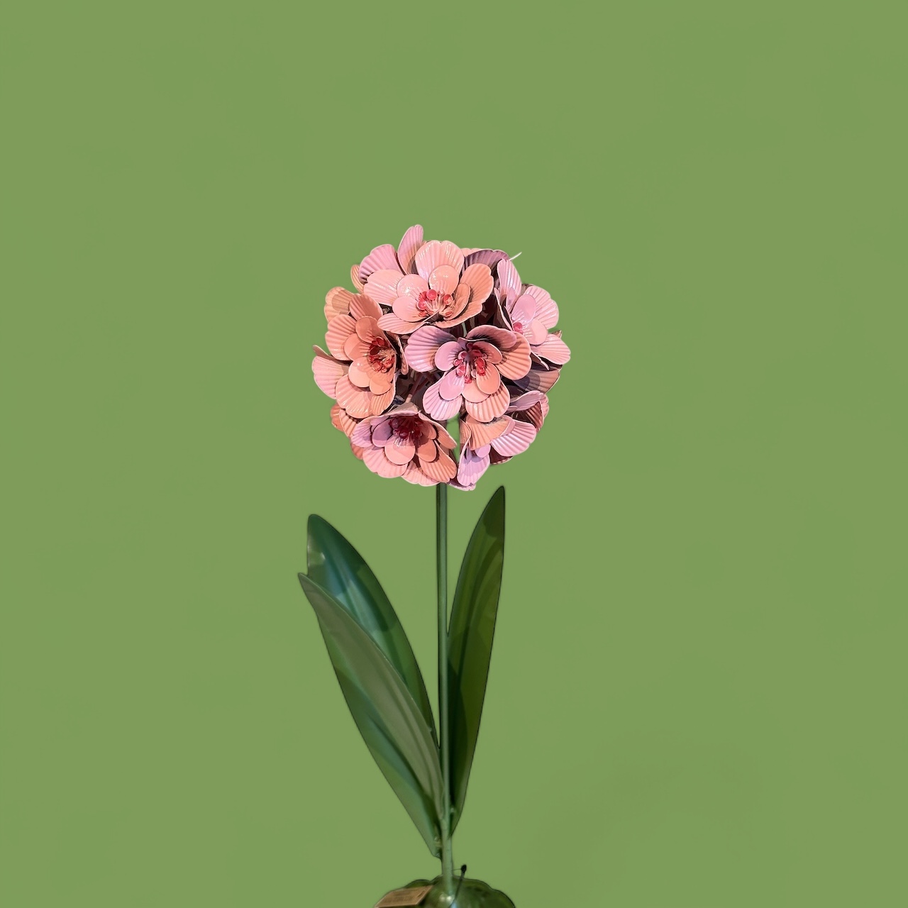 Metalen bloem Pink