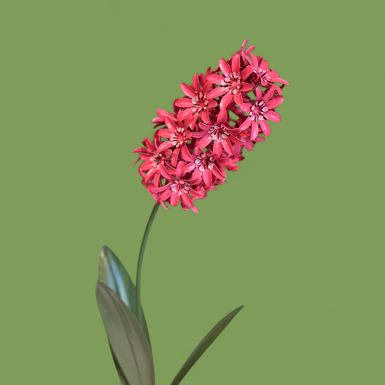 Metalen bloem Dark Pink