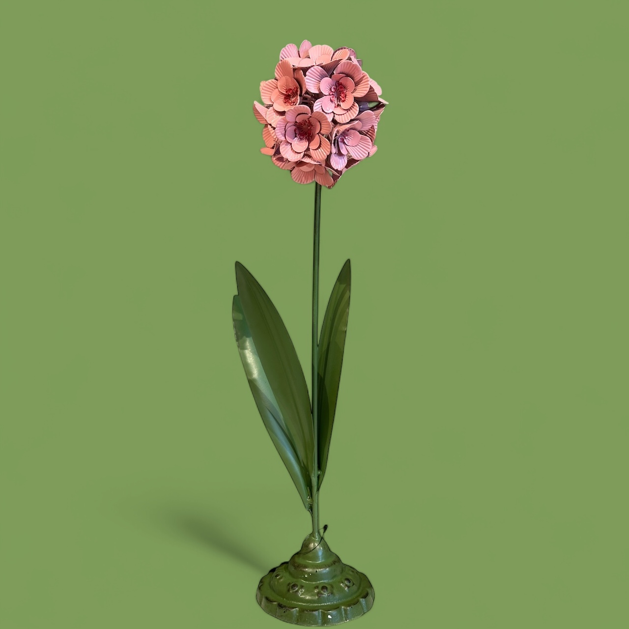 Metalen bloem Pink