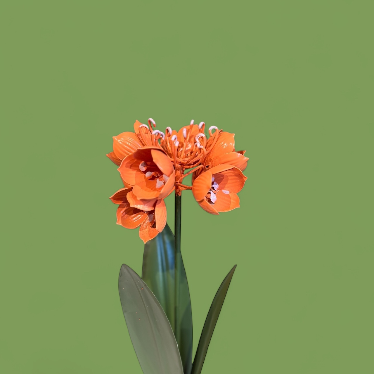 Metalen bloem Orange