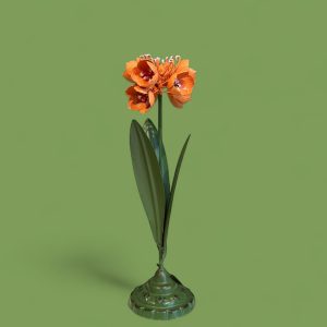 Metalen bloem Orange