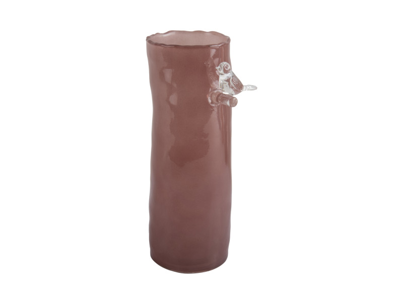 Bird Vaas Pink Glass (2maten) - Afbeelding 4