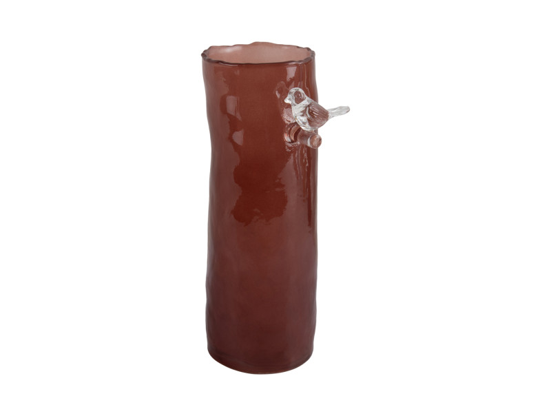 Bird Vaas Red Ochre Glass (2 maten) - Afbeelding 4