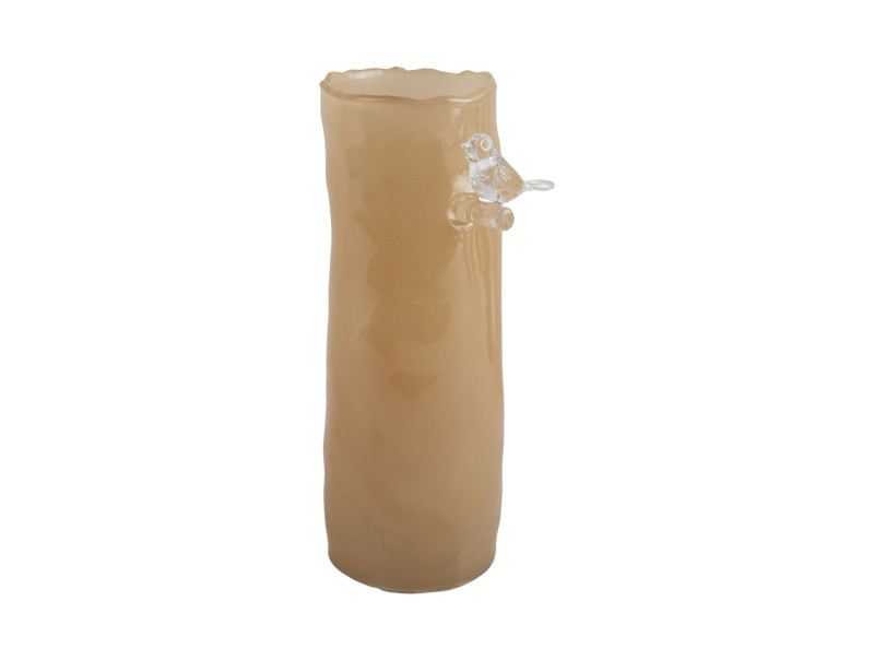 Bird Vaas Soft Yellow Glass (2maten) - Afbeelding 4