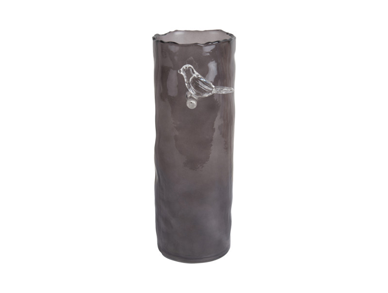 Bird Vaas Dark Grey Glass (2maten) - Afbeelding 3