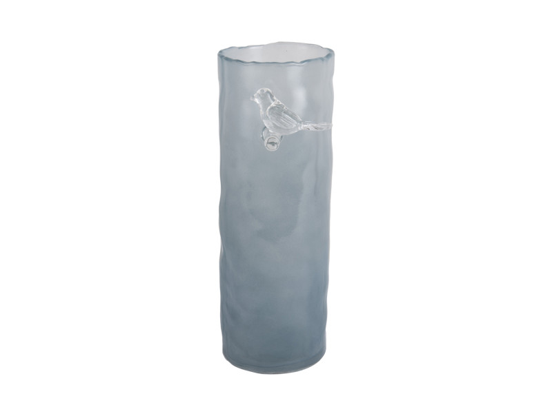 Bird Vaas Misty Blue Glass (2maten) - Afbeelding 3