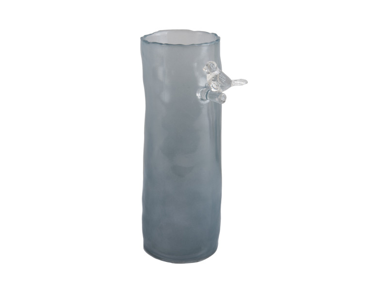 Bird Vaas Misty Blue Glass (2maten) - Afbeelding 4