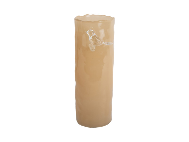Bird Vaas Soft Yellow Glass (2maten) - Afbeelding 3