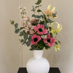 Zomers Zijden Boeket Gloriosa Inclusief Vaas