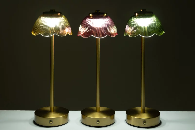 Tafel lamp bloem in vijf kleuren - Afbeelding 8