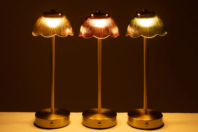 tafel lamp bloem groen