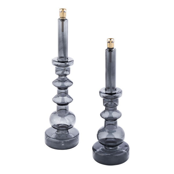 Peri Living Candleholder paraffinelamp smoked – M en L verkrijgbaar bij de Zijden Boutique in Delft