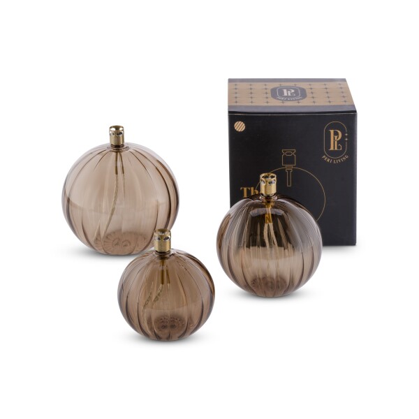 Peri Living Round Elegant paraffinelamp champagne – S, M en L verkrijgbaar in Delft bij de Zijden Boutique