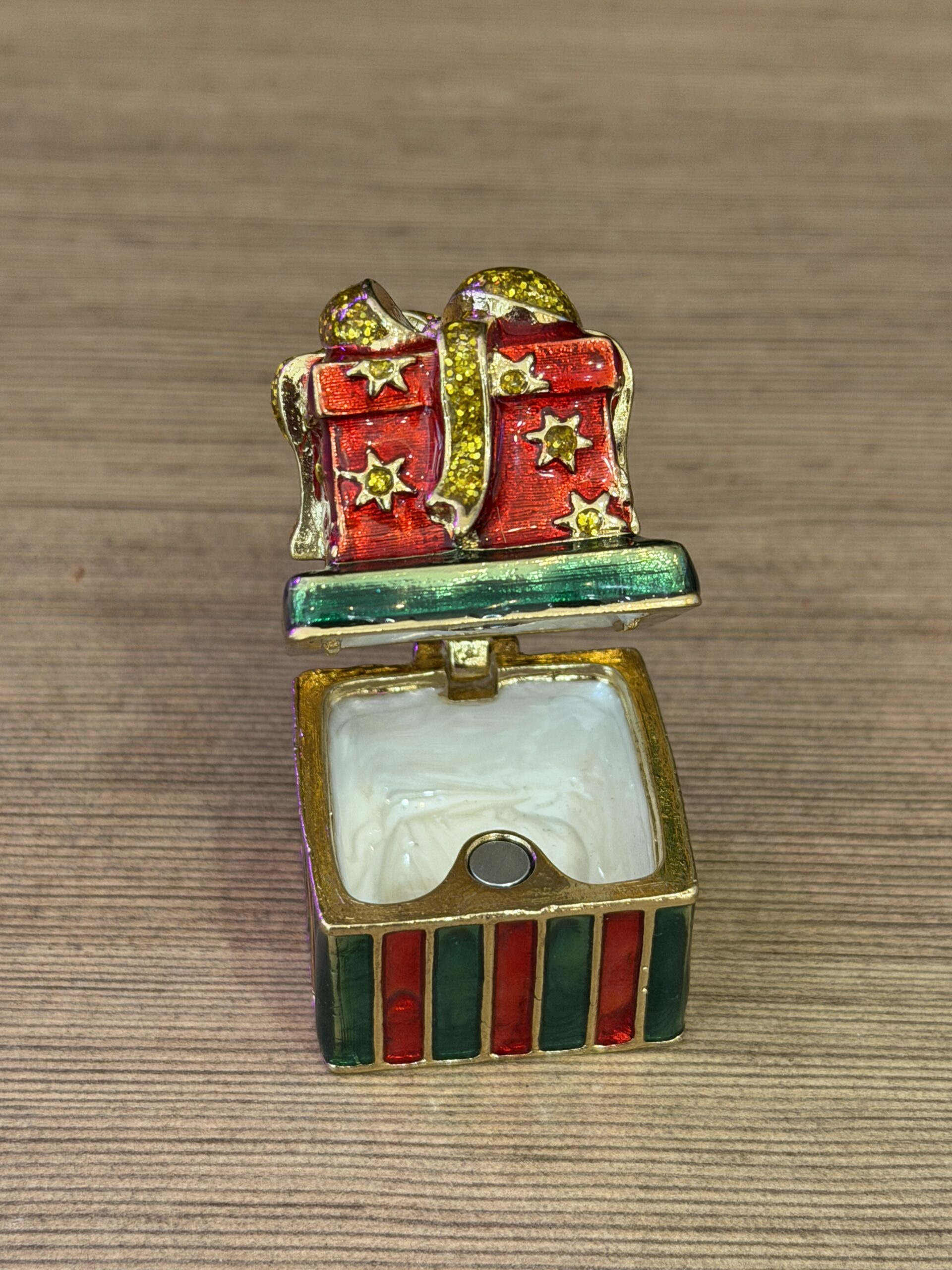 Sierdoosje kerstcadeautjes bij de Zijden Boutique in Delft