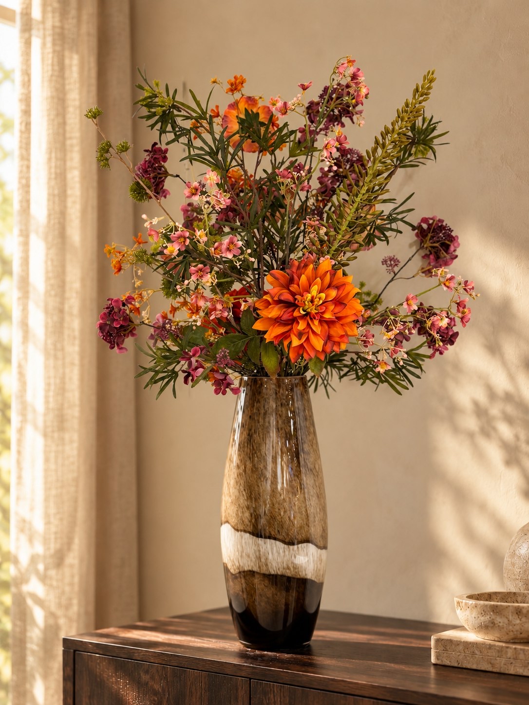 Zijden herfstboeket Autumn Delight bij de Zijden Boutique in Delft
