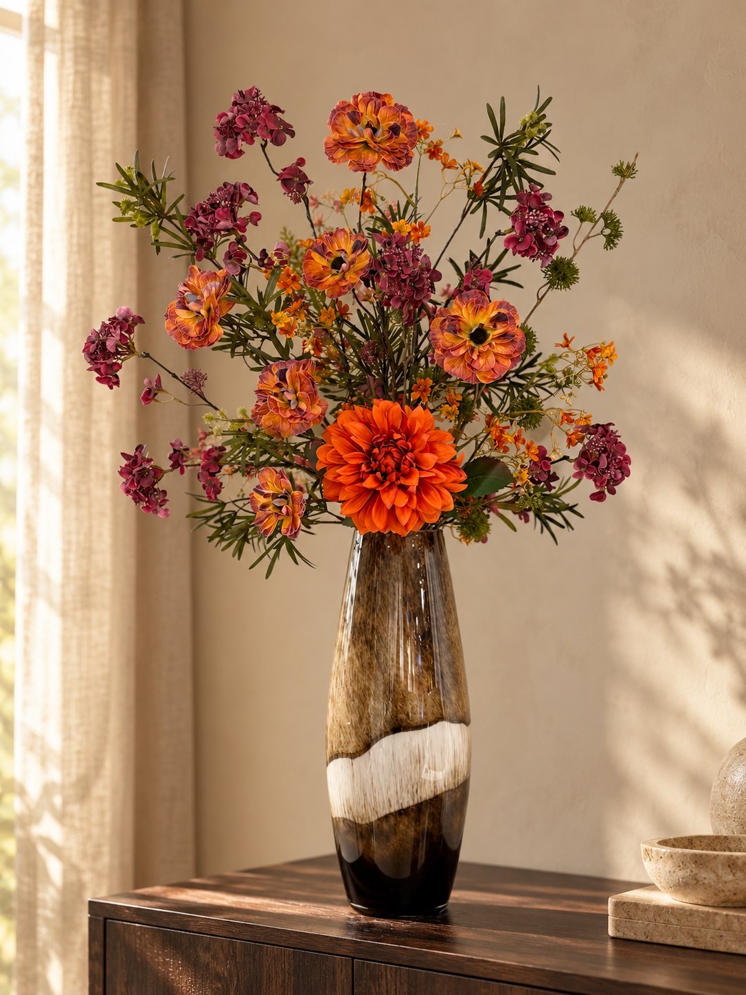 Zijden herfstboeket Autumn Delight bij de Zijden Boutique in Delft